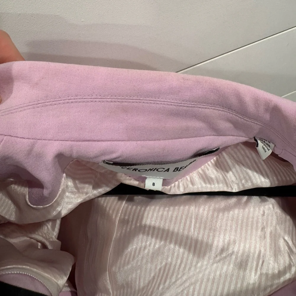 Veronica Beard purple Miller Dickey blazer in pale orchid - Picture 13 of 14
